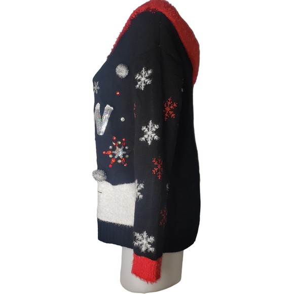 HOLIDAY TIME Snow Way Ugly Christmas Sweater Size Medium - Picture 2 of 9